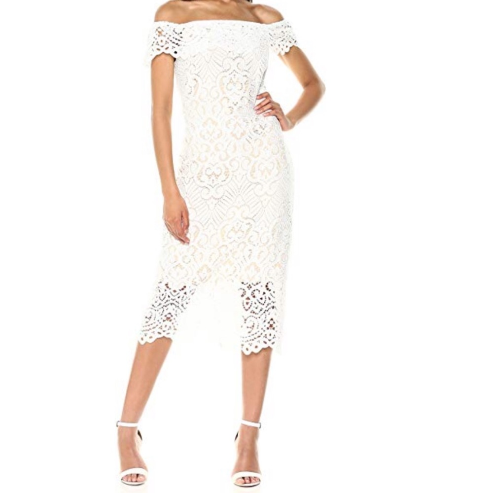 Shoshanna White Lace Dress